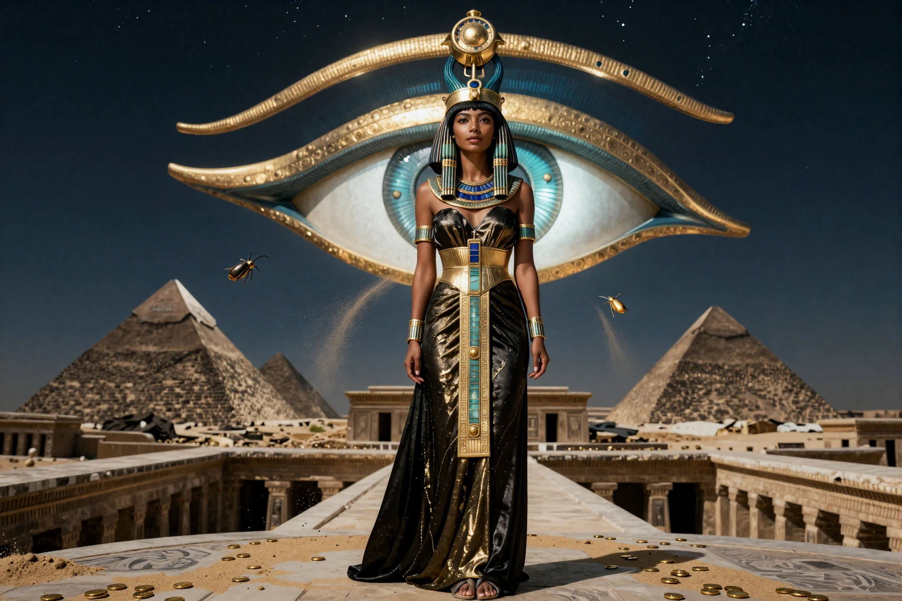 Cleopatra's Crown Slot mit goldener Krone als ägyptisches Casino Spiel